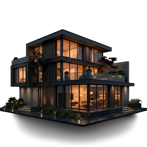 Modern 3D House Rendering